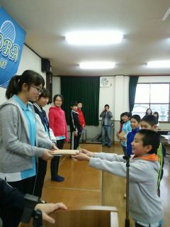 卒団式&親子バドミントン