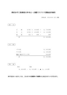  広瀬川ワクワク探検２０１9写真・会計報告 