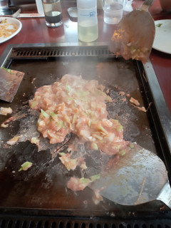 新1年生お好み焼き大会