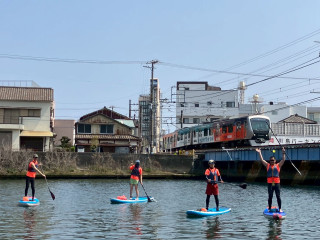 SUPで巴川パドリング！
