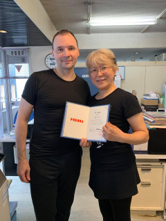 校長 ワガノワ教授法全課程修了証（ディプロマ）授与