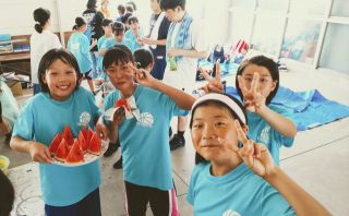 暑い中の一休み