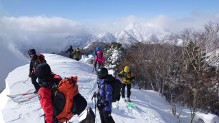 2月定例山行(1/31(土)　黒姫山七ツ池シュート