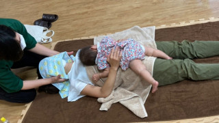 あたまほぐし ＆ トランポリン でママまったり♪