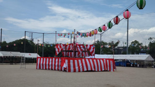 【納涼盆踊り大会】会場設営３日目