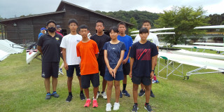 大津緑洋高校ボート部が小野湖で合宿（8/6~8の3日間）