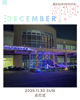 12月になりました