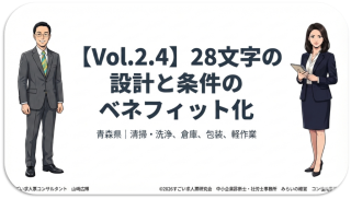 青森県｜清掃・洗浄、倉庫、包装、軽作業｜たった28文字と、条件のベネフィット化。改善の実例【前編】【すごくない求人票Vol.2.4】