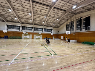 恩田小体育館　今年最後の練習