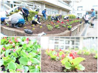 花壇整備が行われました