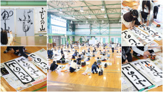 3年生から6年生の書き初め練習会が行われました