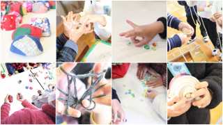 1年生の昔遊び体験が行われました