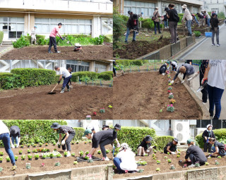 花壇整備が行われました
