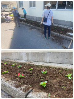 花壇整備が行われました