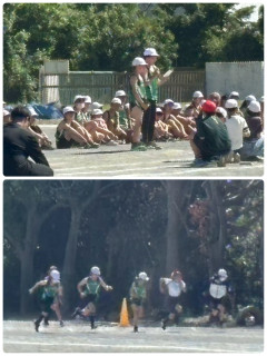 陸上競技大会の壮行会