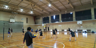 帝塚山学院高校バレー部さん、シャープ奈良さん 合同練習会実施