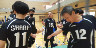 門真市バレーボール連盟主催の市民大会 9人制男子の部に出場