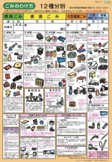 令和６年度高浜町・南高浜町ゴミ収集日表