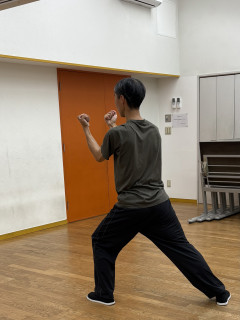 生徒さんが74の動作を一通り終えました