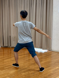 ゆっくり、老架一路を25分かけて練習。