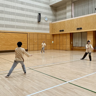 今日も広々と練習できました。