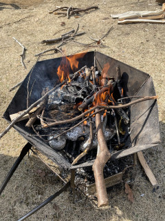 第74回　焚火をかこんで焼き芋の回🍠