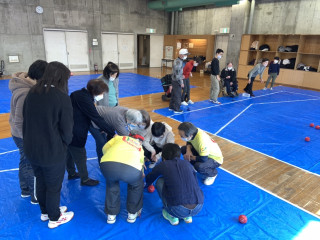 🔵ボッチャ体験教室を開催しました