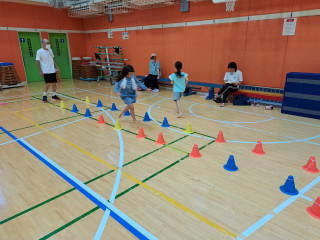 7/1　かけっこ教室でたっぷり走りました