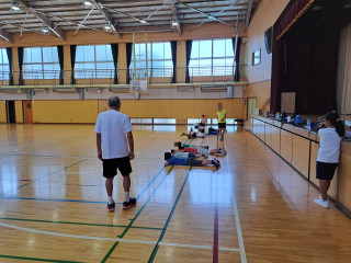 かけっこ教室でたっぷり走りました。