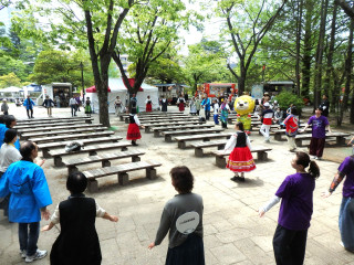 ダンスフェスのフォークダンス体験会に参加しました