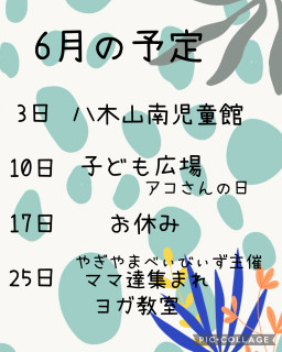 6月の予定
