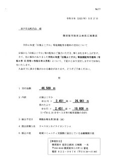 令和4年度「広報よこすか」等後期配布手数料の交付について