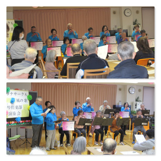 フルールハピネスえにわ　さんでコラボ演奏