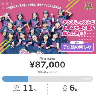 クラファンは10/31で終了です！最後まで頑張ります！