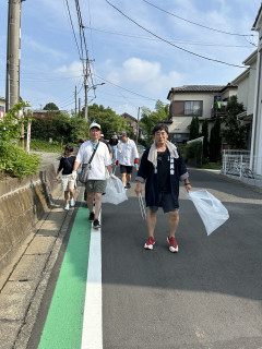 子供神輿巡行ルート確認&ゴミ拾い清掃-小園神輿會-