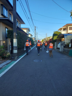 防犯パトロール実施（防犯防災部）【小園自治会】