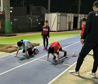 スターティングブロックの練習🏃🏻‍♂️