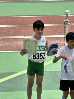 5年男子100m、5.6年男子1500m入賞✨