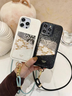 首から下げて手を解放する！ネックストラップ付きのハイブランドiPhone16ケース